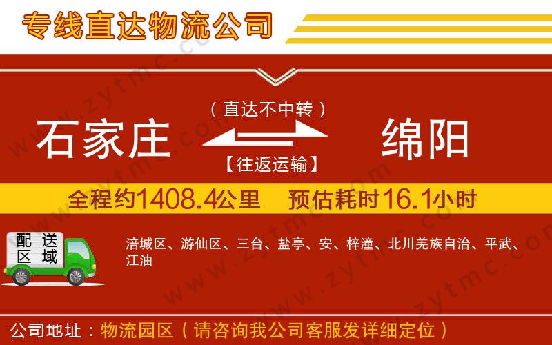 石家莊到綿陽(yáng)物流專(zhuān)線