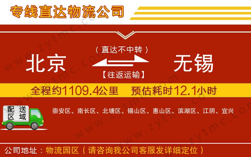北京到無(wú)錫物流專線