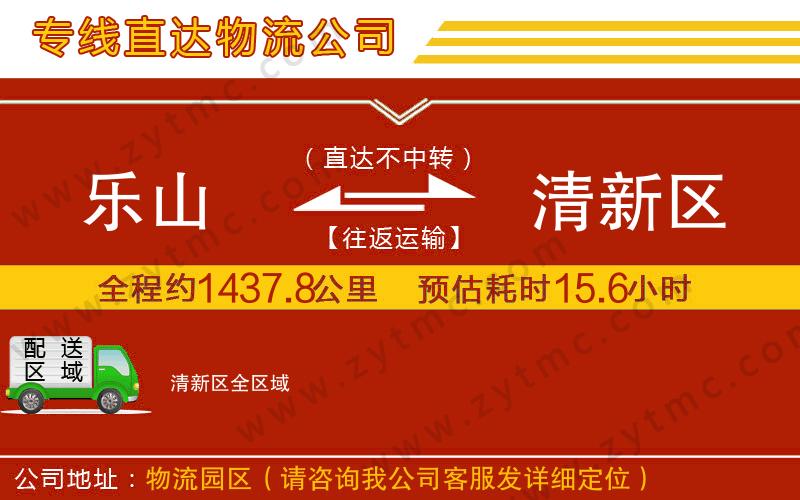 樂山到清新區(qū)物流專線